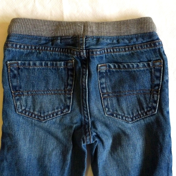 children's place pull-on elastic waist denim straight leg jeans 3T toddler - Picture 6 of 8